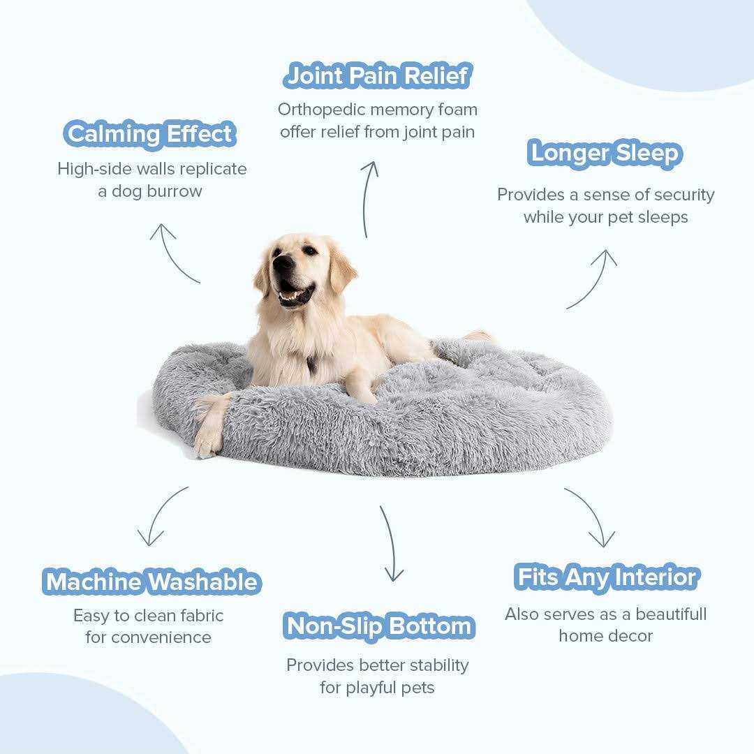 Calming Anti Anxiety Dog Bed D346