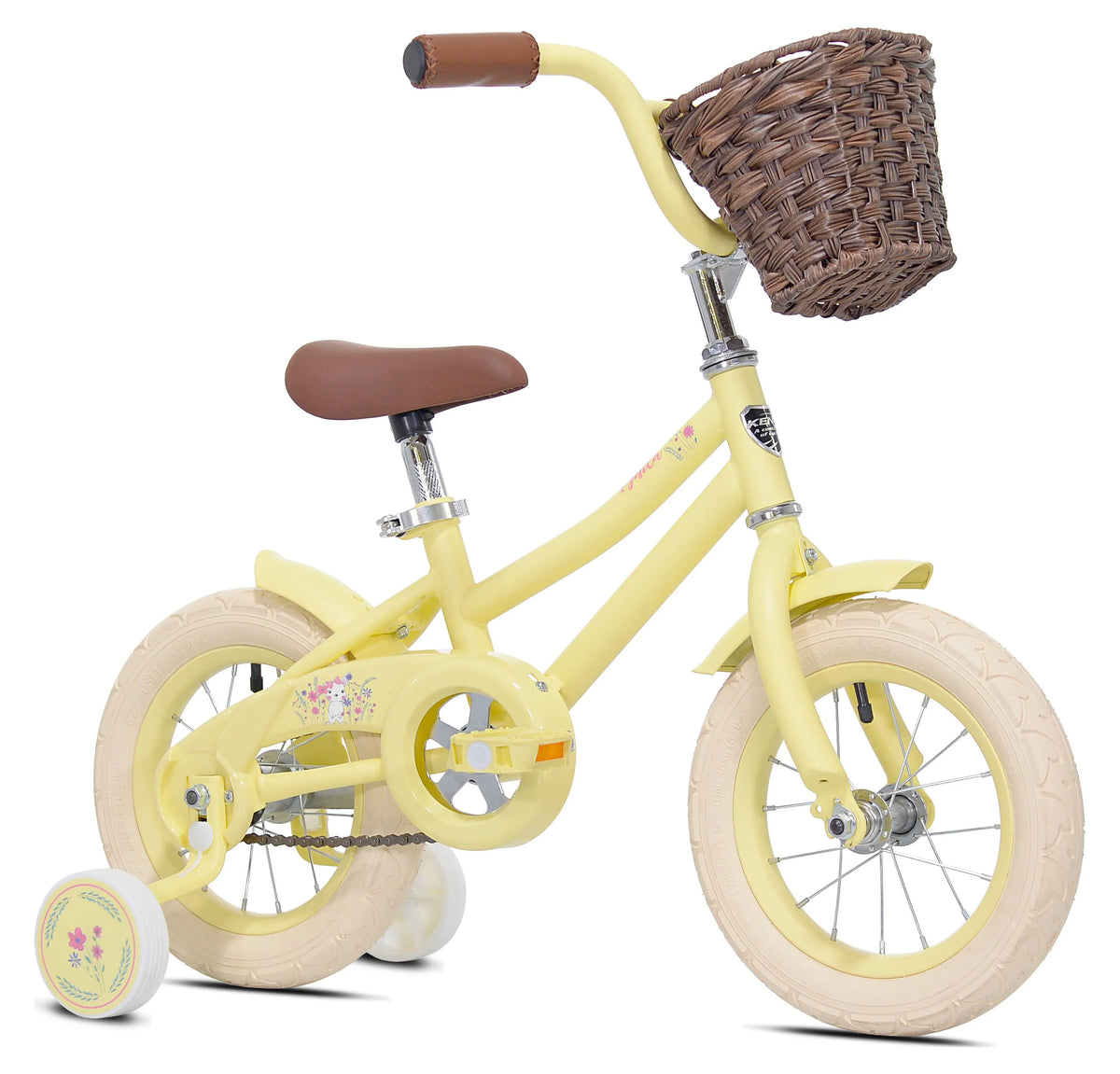 12 in. Pink Child Bicycle with Front Basket U8747