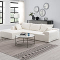 White L Shaped Modular Sectional Sofa C78890