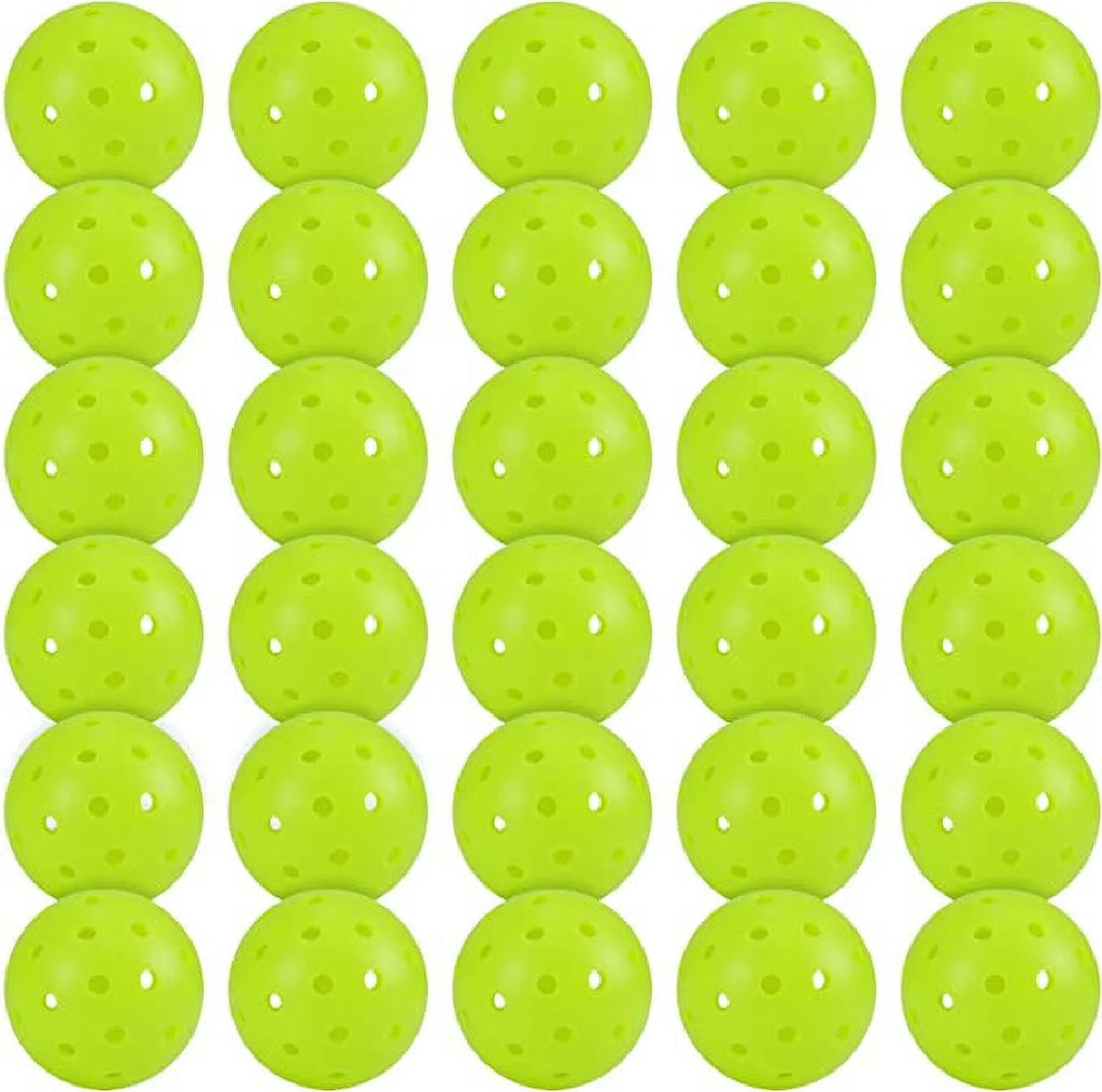 30PC Pickleballs 40 Holes Outdoor Indoor Green S62009