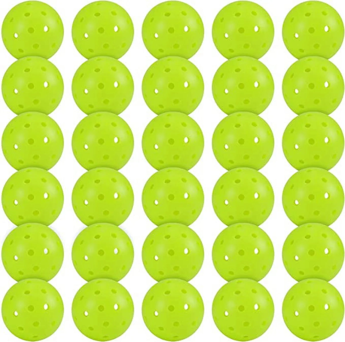 30PC Pickleballs 40 Holes Outdoor Indoor Green S62009