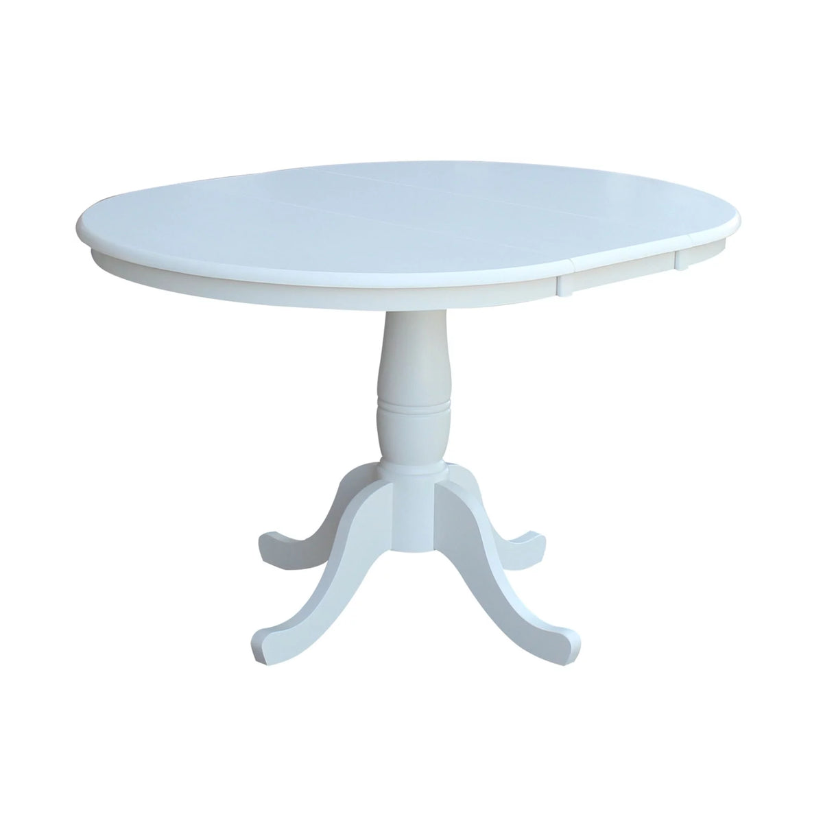 Round Extension Dining Table with 4 Chairs Set of 5 T4650