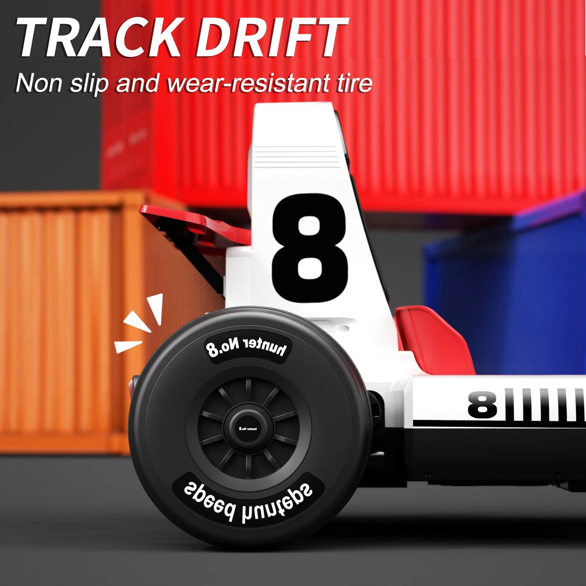 12V Battery Powered Electric Go Kart with Remote Control, White F3942
