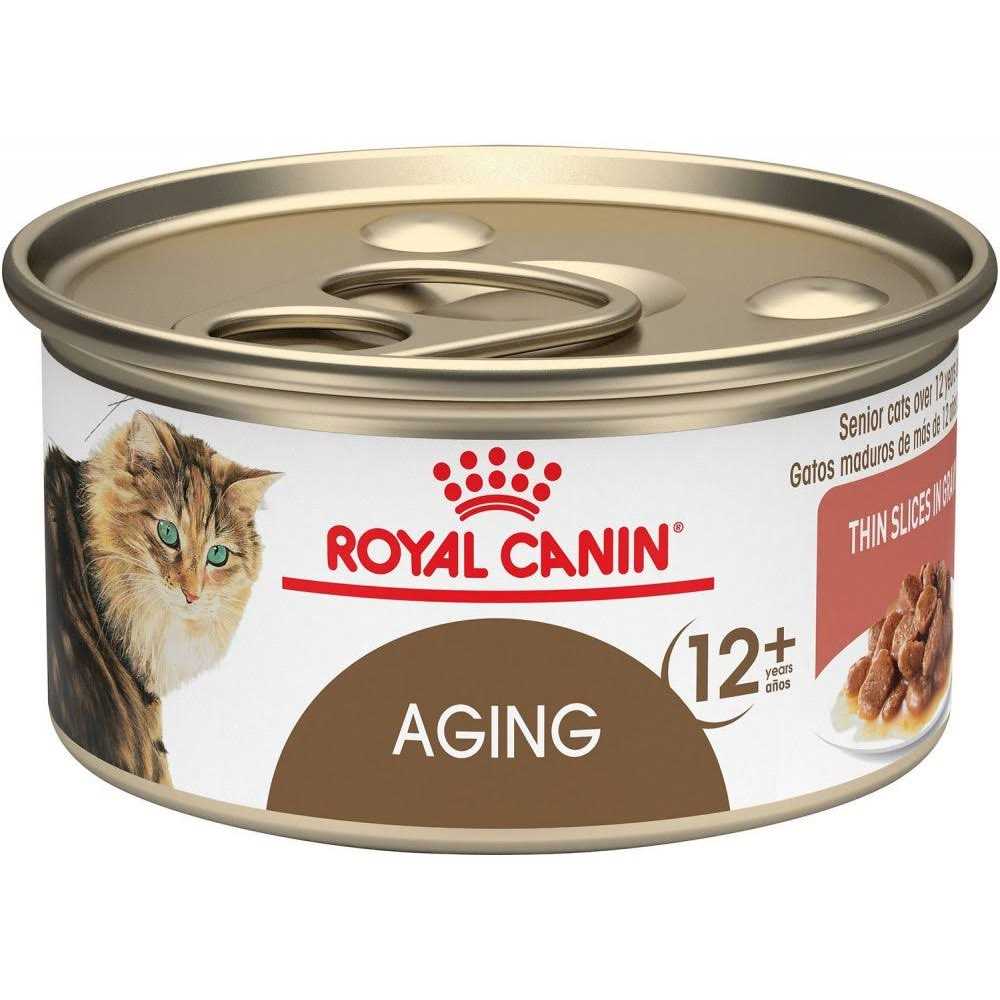 Aging 12+ Thin Slices in Gravy Canned Cat Food O2859