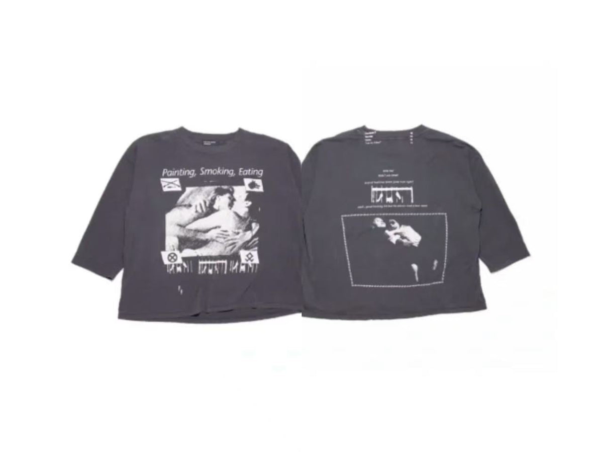 ERD Vintage Graphic 3/4 Sleeve T‑Shirt