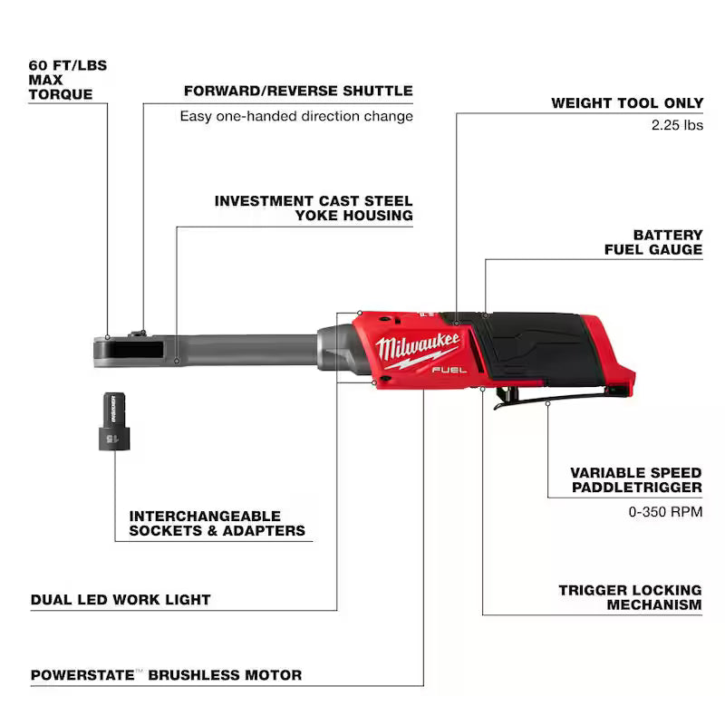 12V Lithium-Ion Brushless Cordless Ratchet N553813