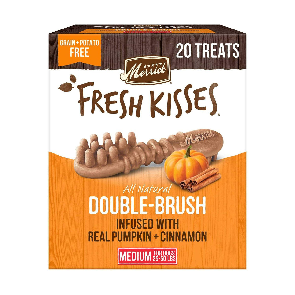 Fresh Kisses Pumpkin Cinnamon Dog Treats C3404