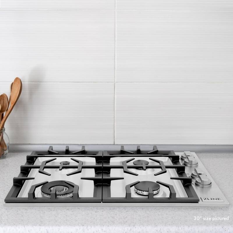 6 Burner Gas Cooktop in Stainless Steel V7564