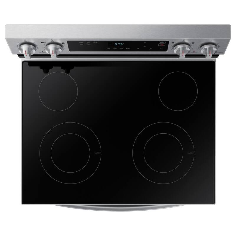 6.3 cu. ft. Smart Freestanding Electric Range with Steam Clean in Stainless Steel C68301
