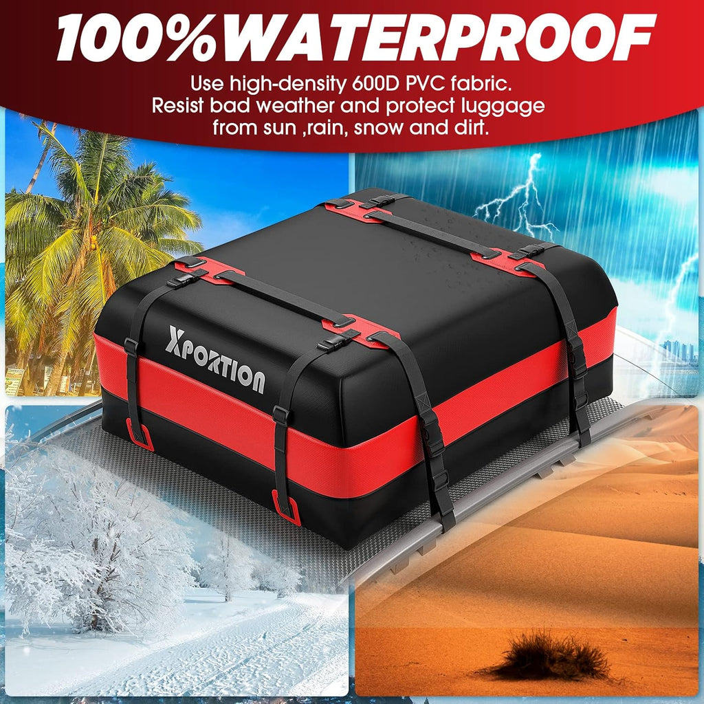 Waterproof 21 Cubic Feet Rooftop Cargo Carrier Bag X14759