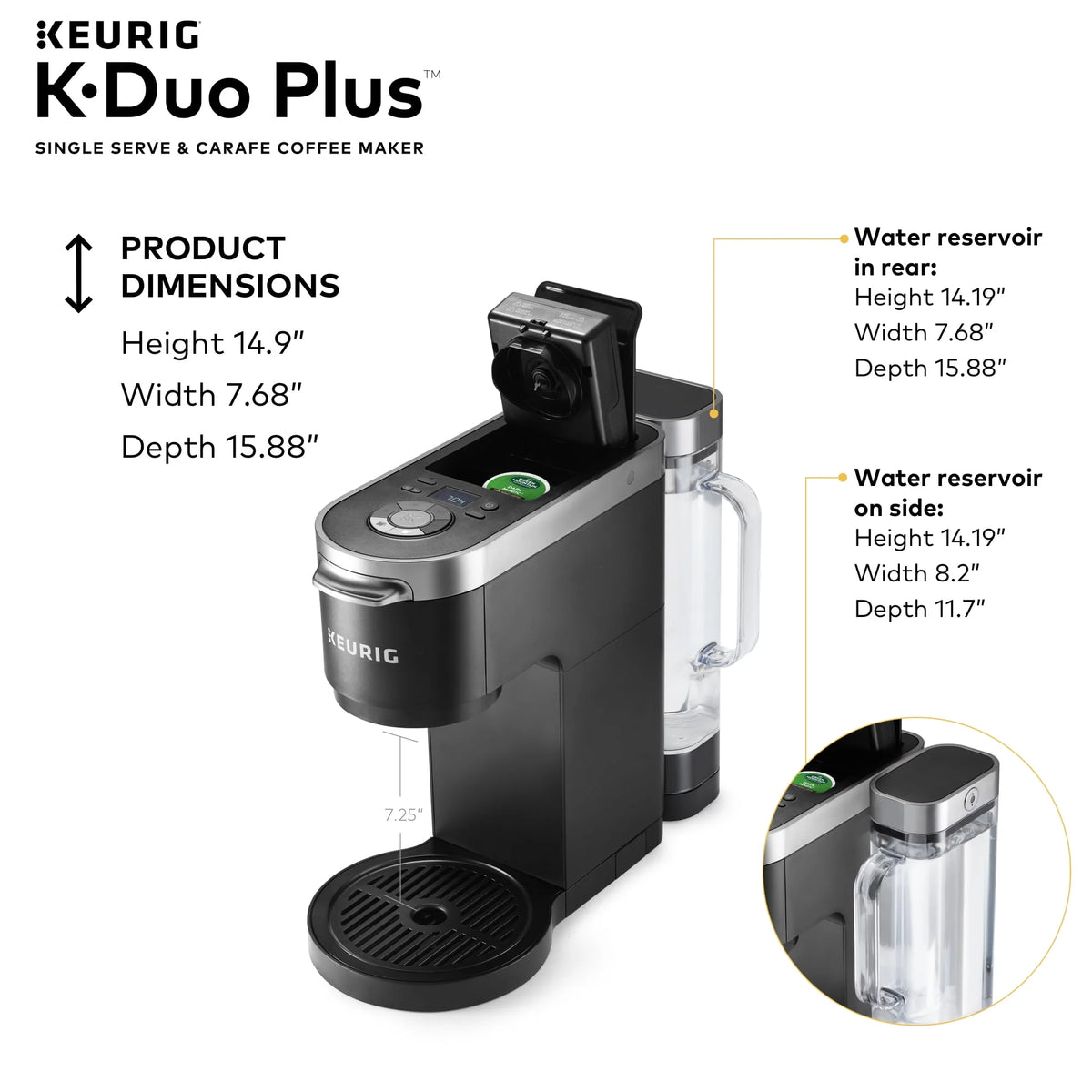 Single Serve & Carafe Coffee Maker U761779