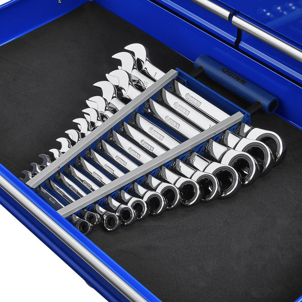13-Piece SAE Ratcheting Combination Wrench Set O8858