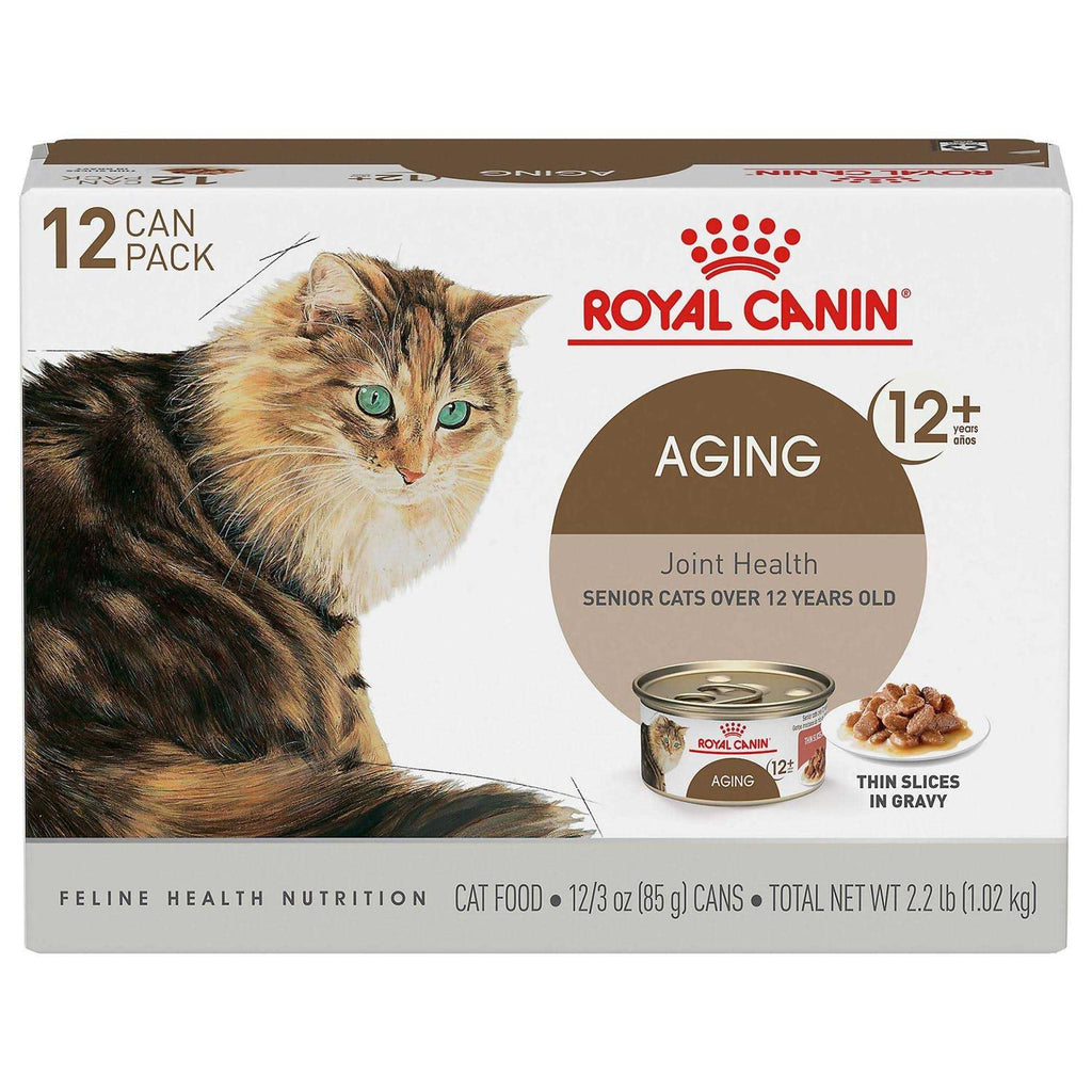 Aging 12+ Thin Slices in Gravy Canned Cat Food O2859