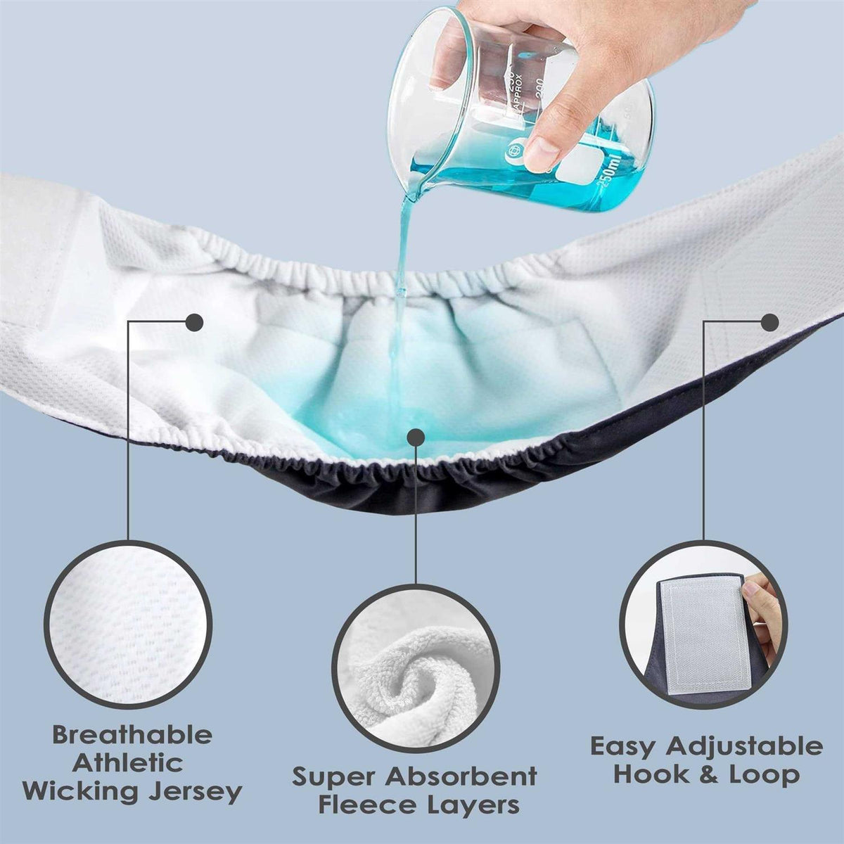 Washable Dog Diapers Male Dog Belly Wrap J7514