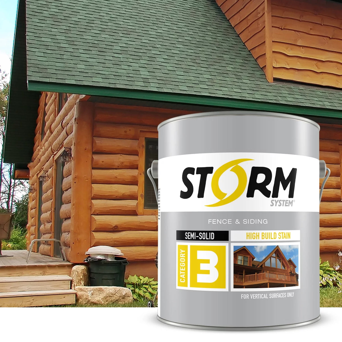 Semi-Transparent Log & Siding Stain + Sealer Teak 1 Gallon X8634