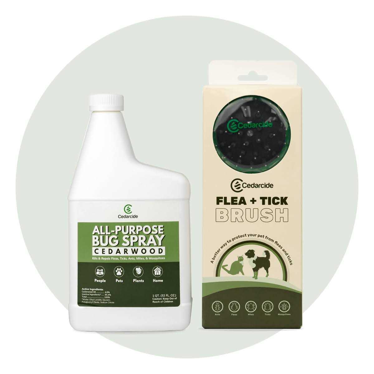 Flea + Tick Pet Brush B187009