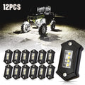 White 12PCS LED Rock Lights D63976