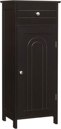 Grey Wooden Bathroom Floor Cabinet with Drawer A461497