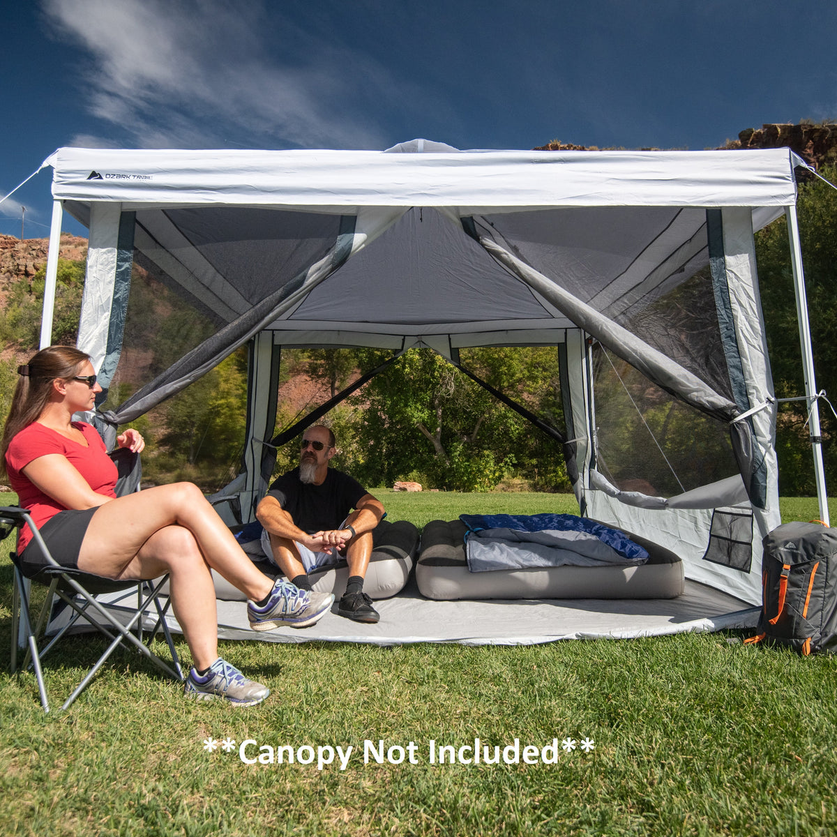 7-Person 2-in-1 Screen House Connect Tent with 2 Doors C788