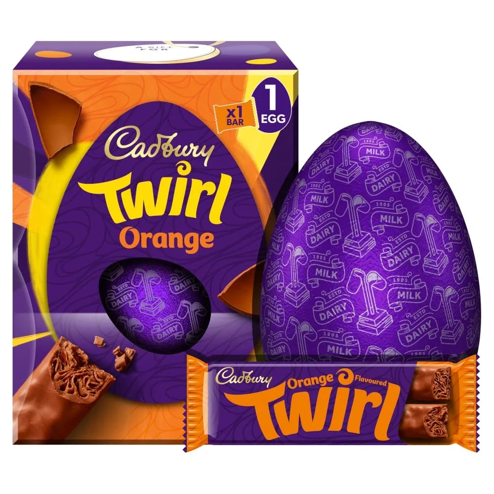 Cadbury Twirl Orange Large Egg 198G D60485