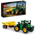4WD Tractor Toy with Trailer Building Toy W947385