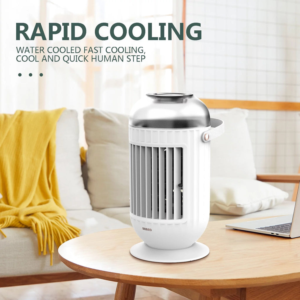 Portable USB Desktop Air Conditioner Fan White E32417