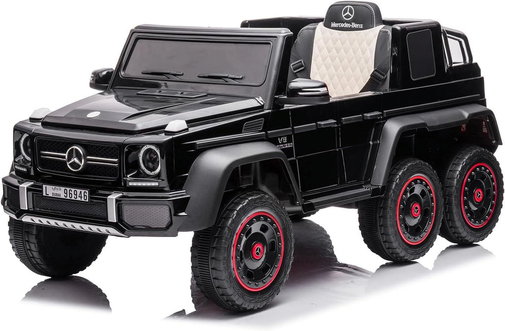 24V 6 Wheels Electric Ride on Kids Car with Remote Control Music&Lights Black H33801