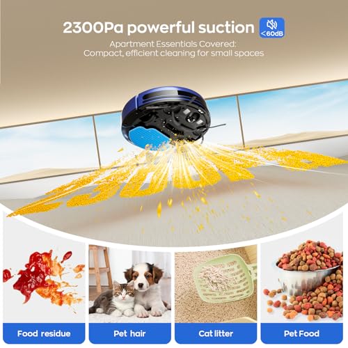 2-in-1 Robot Vacuum and Mop Combo, 2300Pa Suction L7648