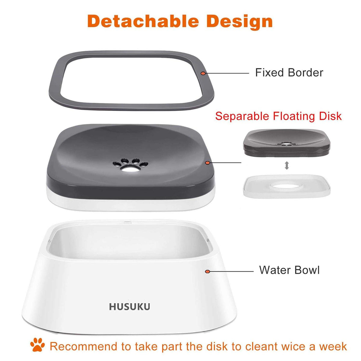 Slow Water Feeder Dog Bowl 35oz K3722