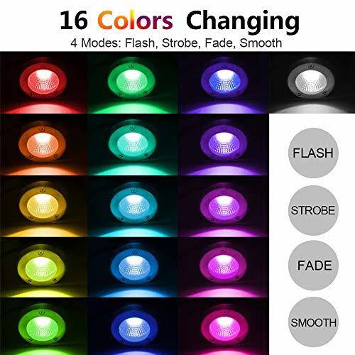 Landscape Lighting 10Pack 3W RGB Color Changing LED Lights B441854