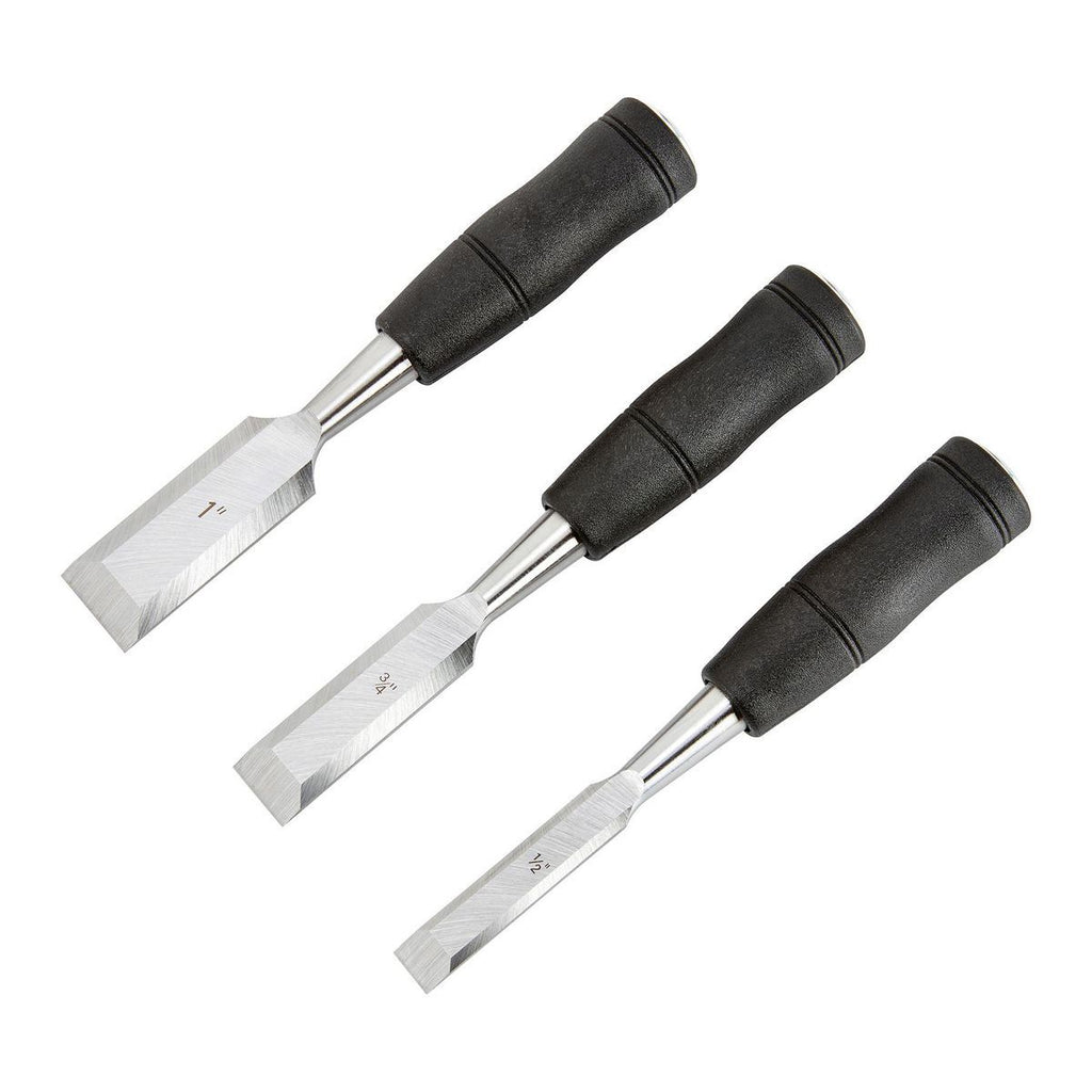 Wood Chisel Set with PVC Handles, 3-Piece C2433
