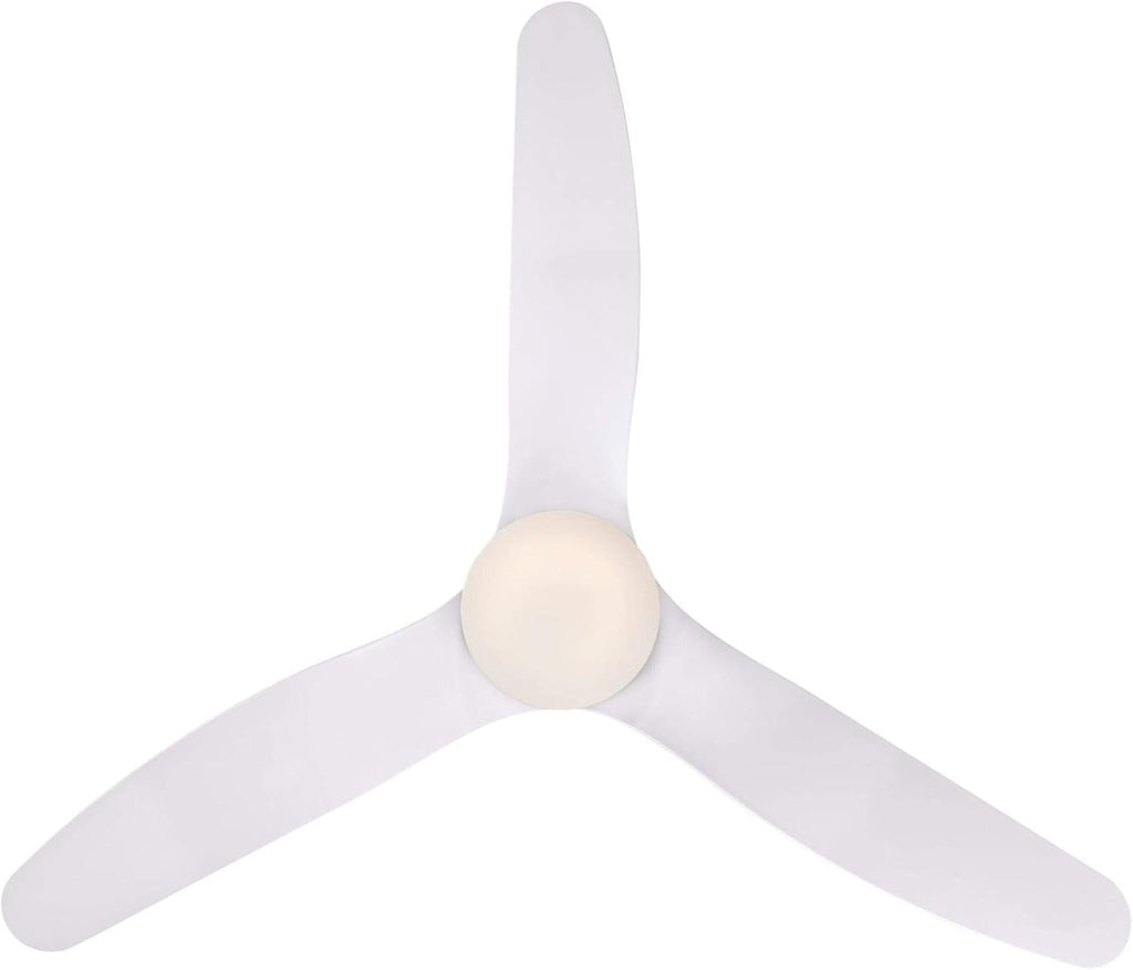 White 46 Inch Ceiling Fan with Light and Remote J67927
