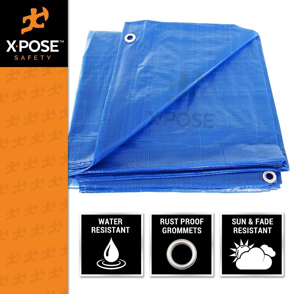 Blue Poly Tarps 10 x 15 Case of 14 E130345