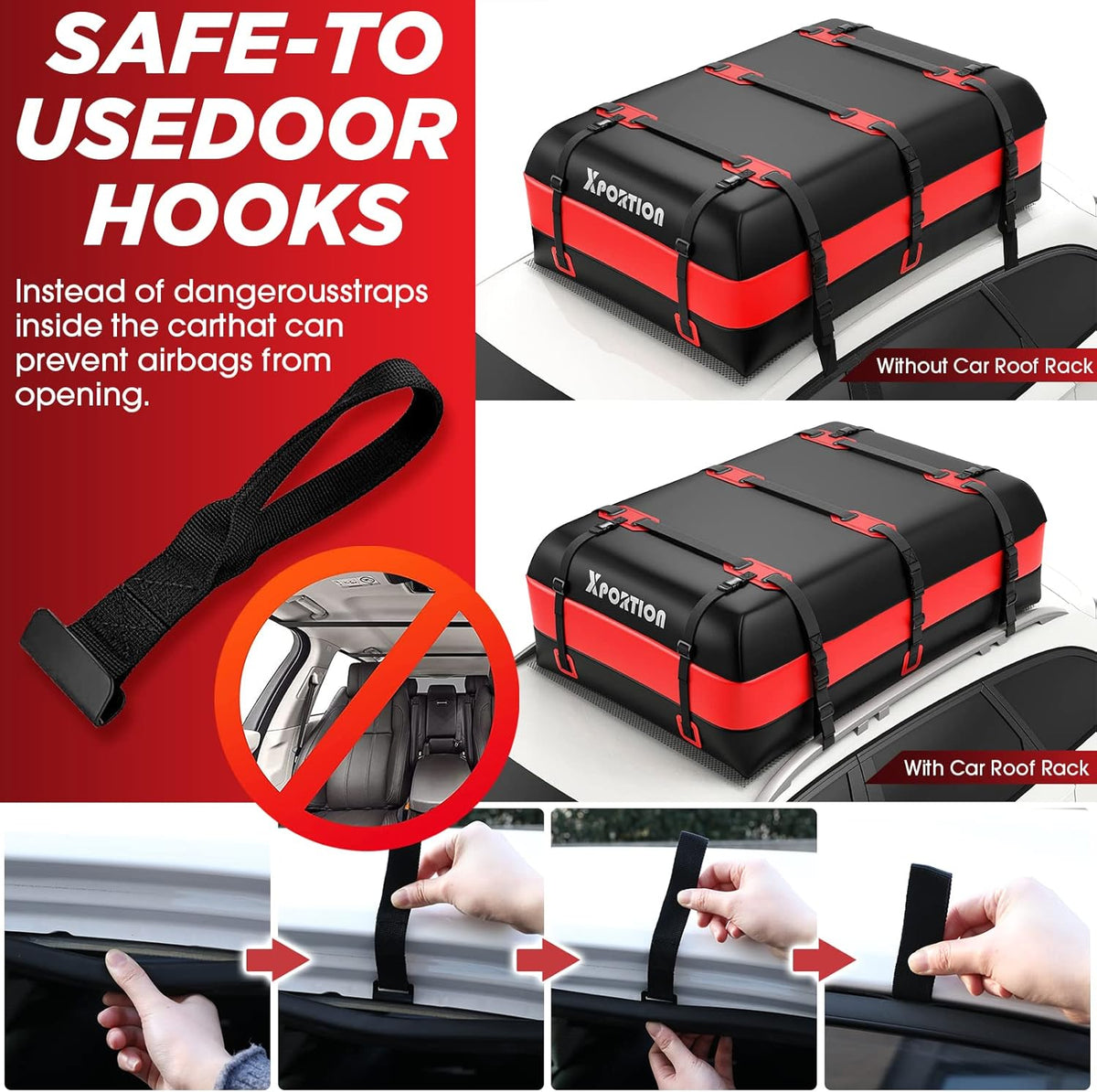 Waterproof 21 Cubic Feet Rooftop Cargo Carrier Bag X14759