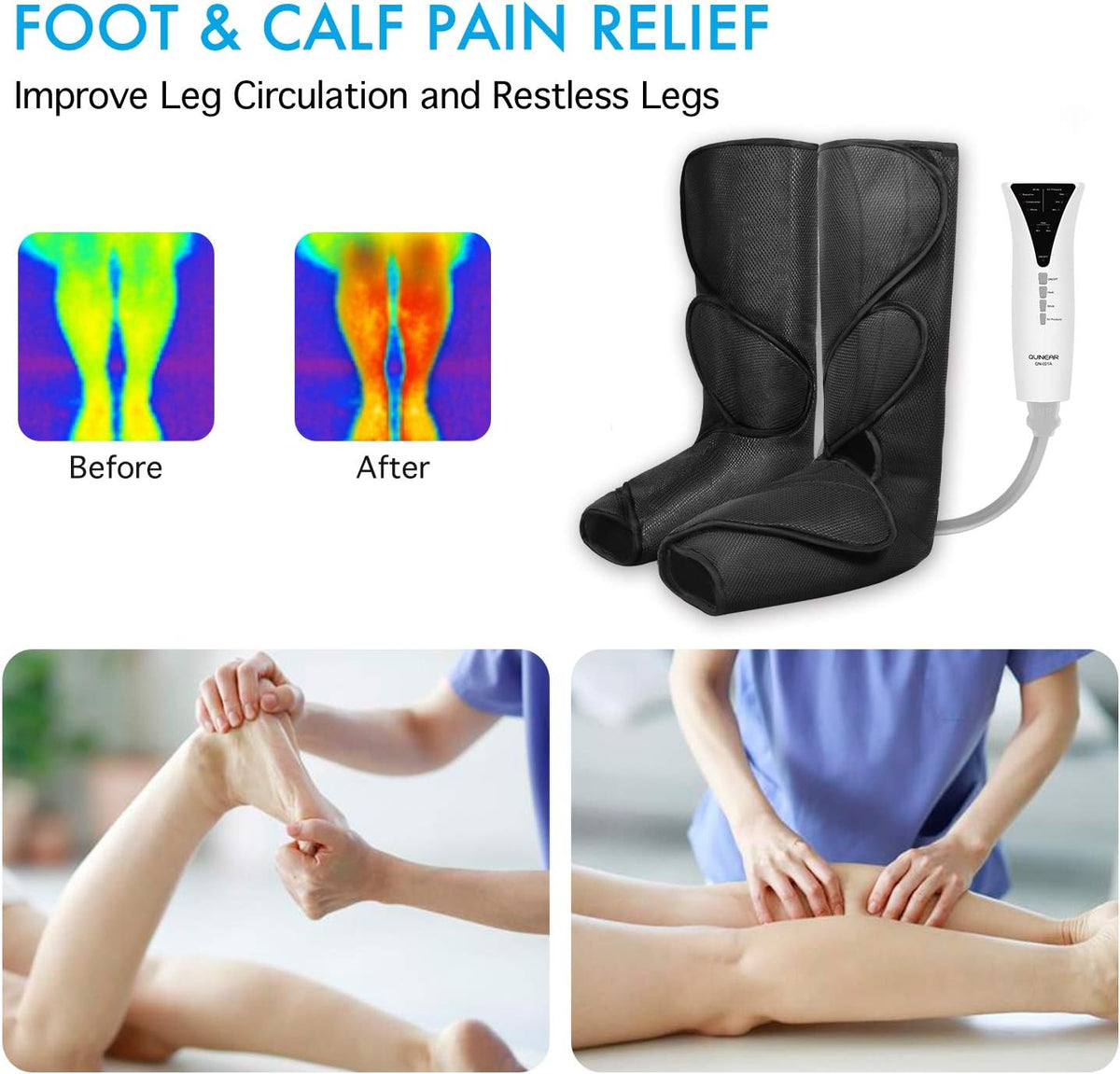 Leg Massager with Heat Air Compression O231