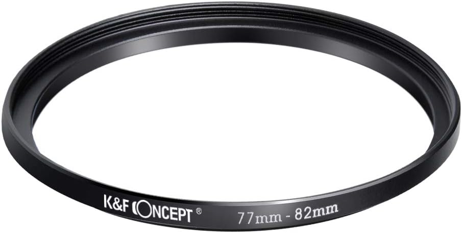 18 Pieces Filter Ring Adapter Set Black D5104
