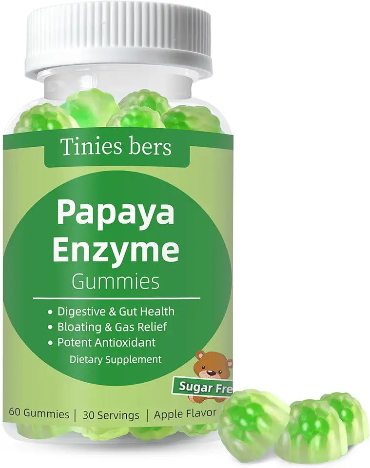 Papaya Enzyme Gummies, Vegan, Non-GMO, Apple, 60 X31753