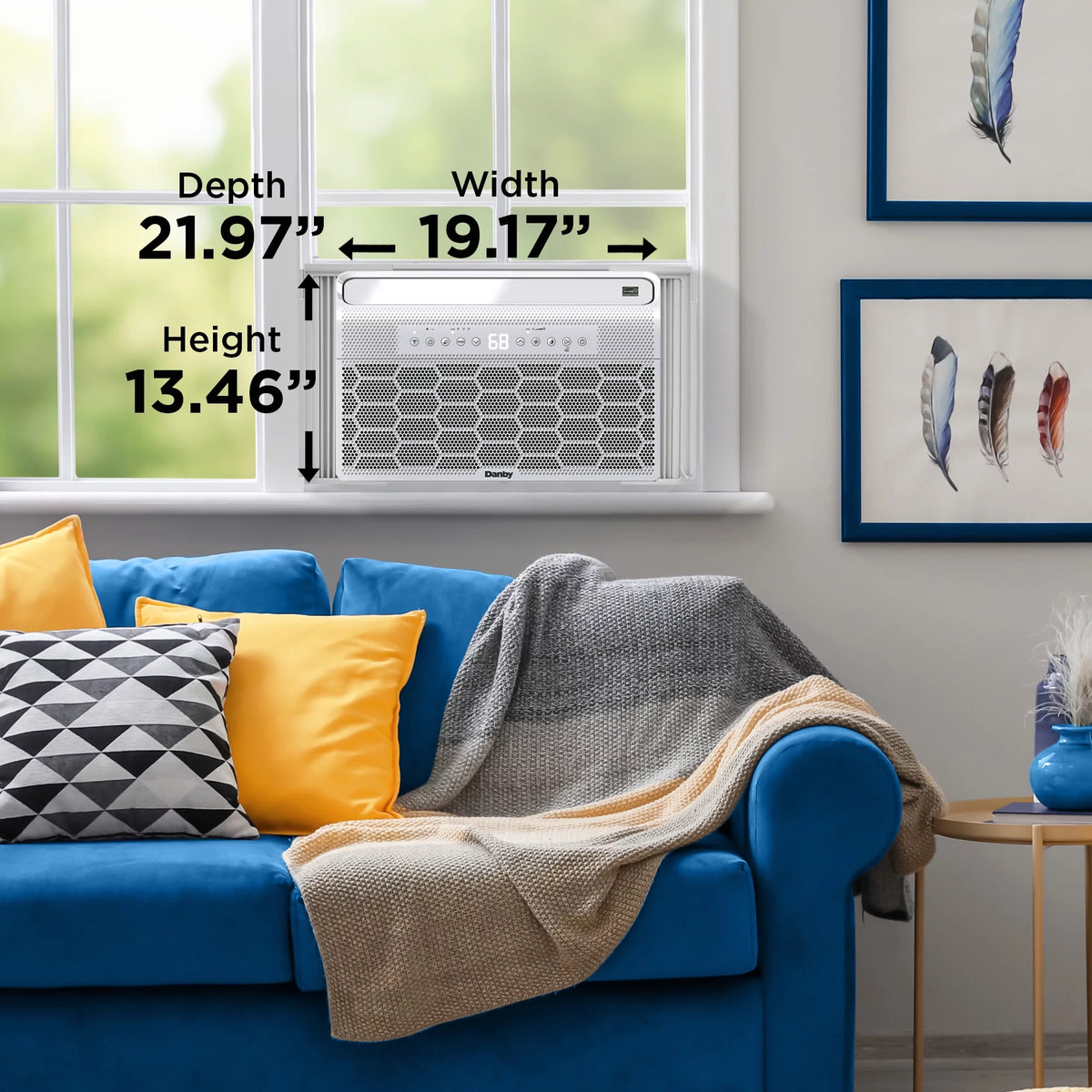 8,000 BTU White U-Shape Window Air Conditioner X9729