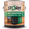Semi-Transparent Log & Siding Stain + Sealer Teak 1 Gallon X8634