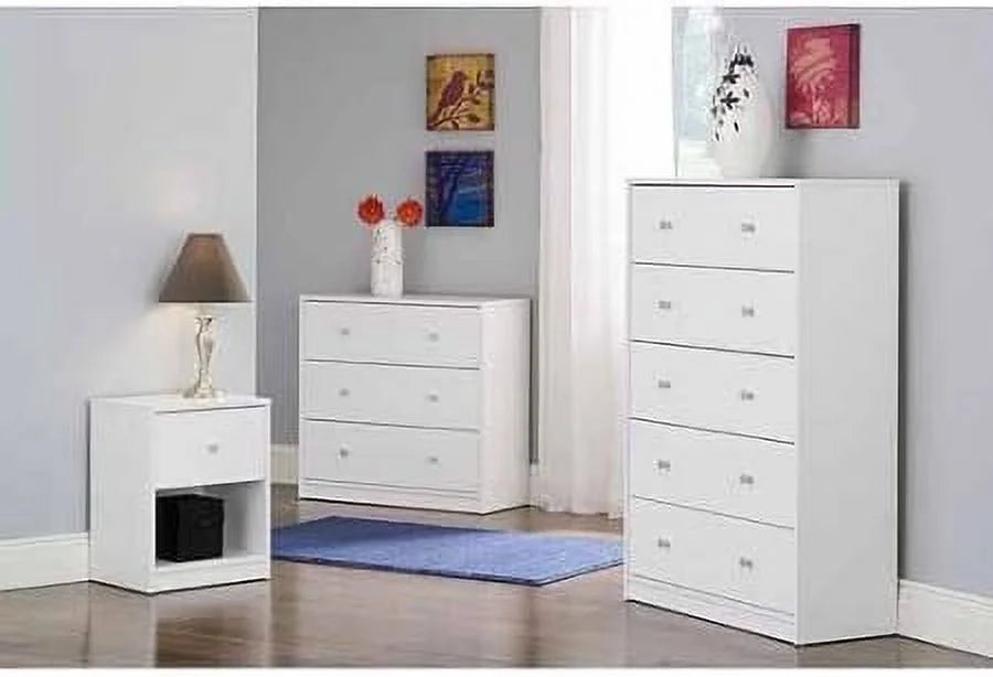 White 5-Drawer Dresser W813621