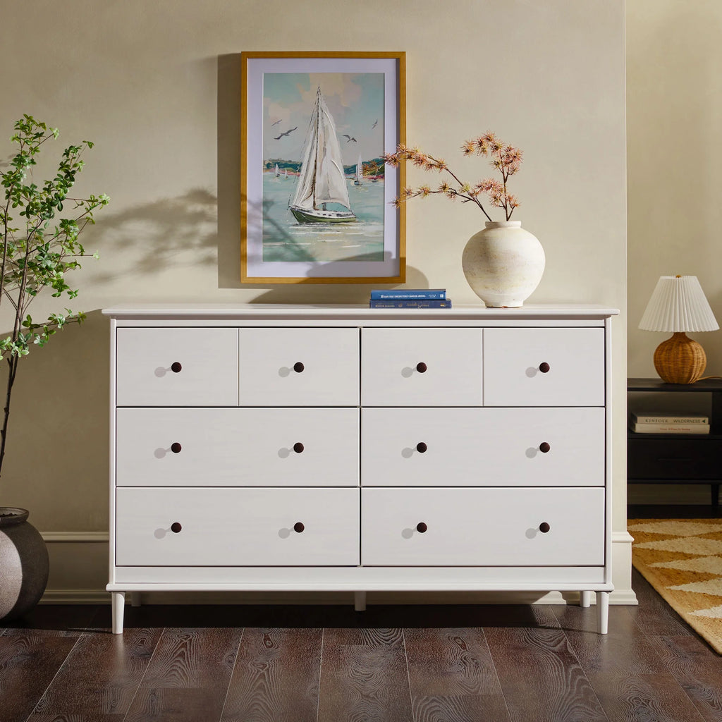 Walnut 6-Drawer Solid Wood Dresser G159976