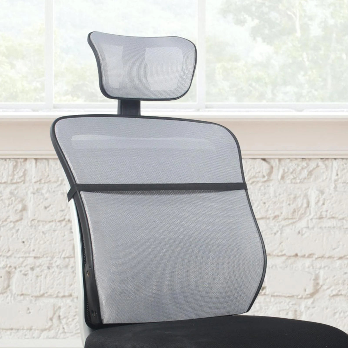 Office Chair Mesh Back Support with Headrest E301