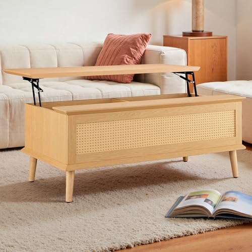 Lift-Top Rattan Coffee Table J135