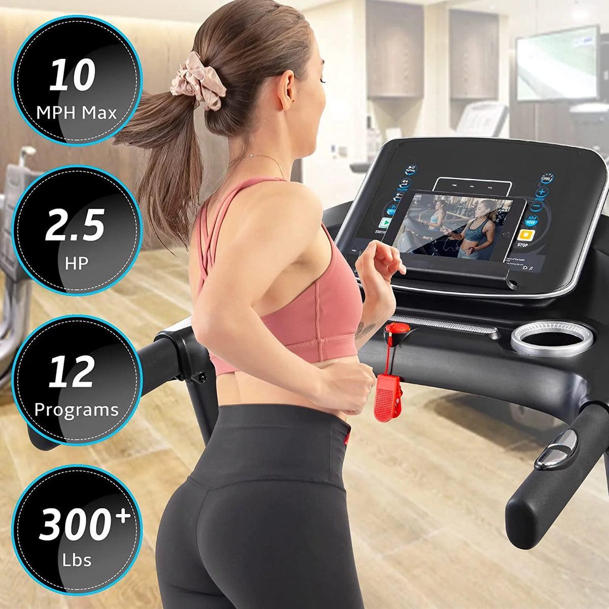 Folding Electric Treadmill with Incline X458