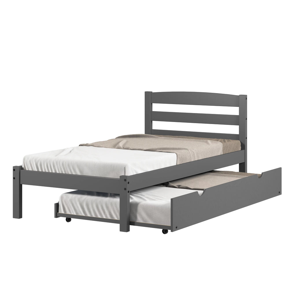 Dark Grey Twin Bed W157097