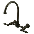 Oil Rubbed Bronze Wall Mount Bridge Kitchen Faucet Z7164