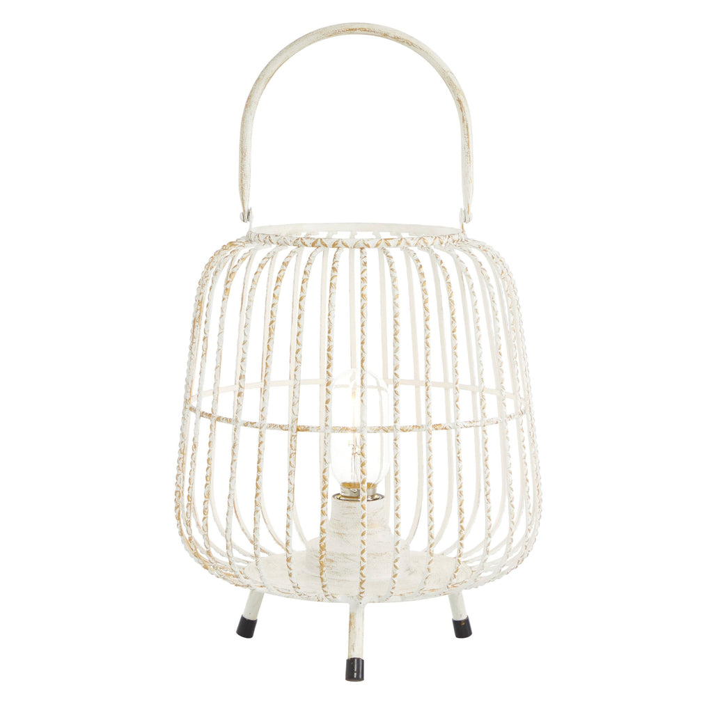 White Decorative Metal Lantern K6500