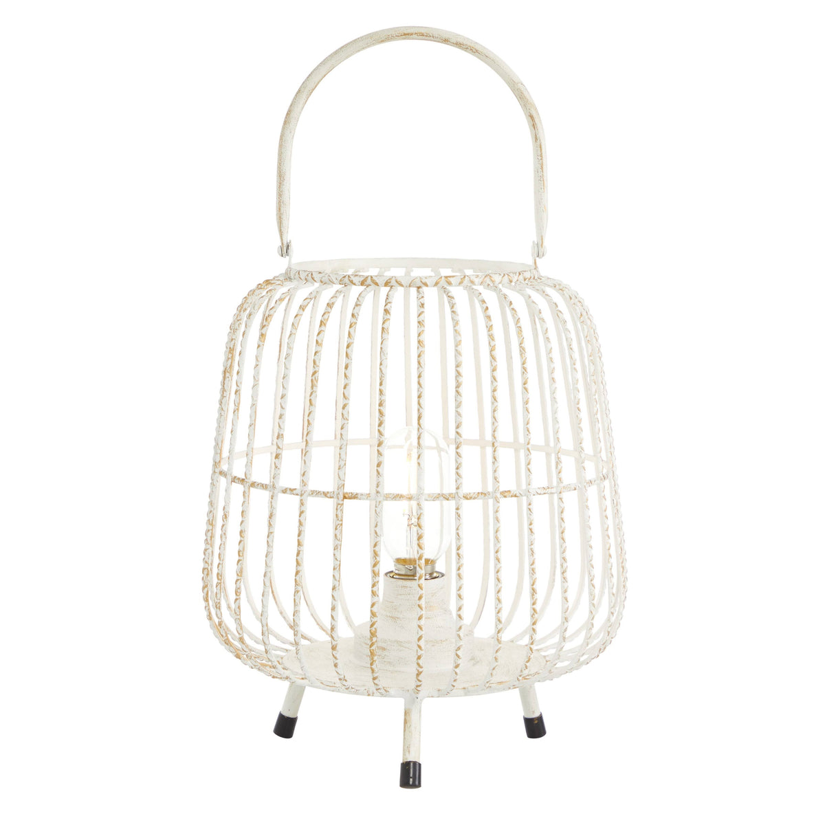 White Decorative Metal Lantern K6500