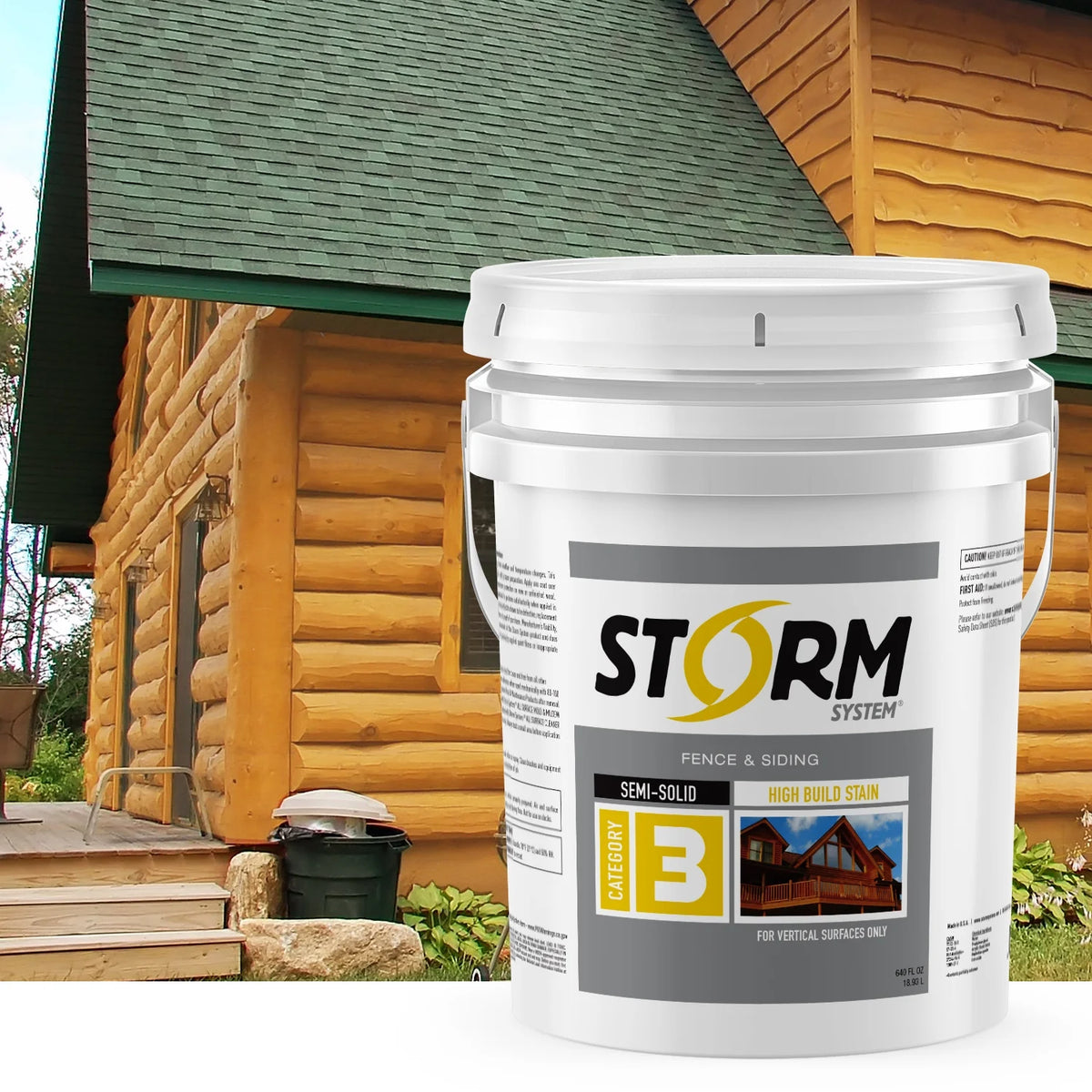 Semi-Transparent Log & Siding Stain + Sealer Teak 1 Gallon X8634
