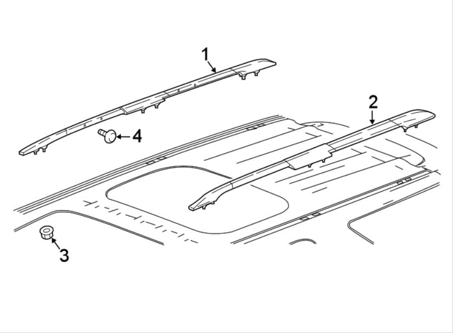 Roof Luggage Carrier Side Rail X107